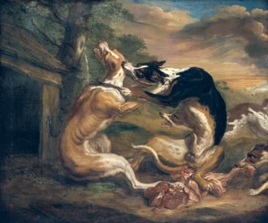 Der Hundekampf, 1678